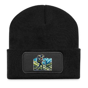Hiker Hiking - Recycled Patch Beanie - black - Front