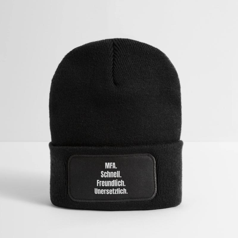MFA: Fast, friendly, irreplaceable Recycled Patch Beanie
