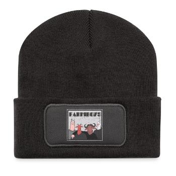 Farmboys - für Farmer, Bauern und Tierfans - Recycelte Patch Beanie - Dunkelgrau - Vorne