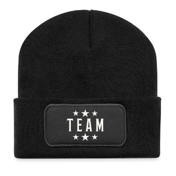 Team Vintage Star Logo - Recycled Patch Beanie - black - Front