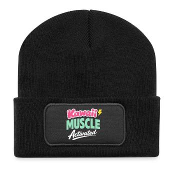 Anime Strong Girl qui prend la Force - Beanie recyclé à patch - noir - Devant