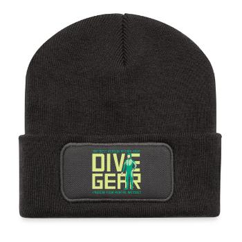 Diving Diver Snorkeling Recreational Diver - Recycled Patch Beanie - dark grey - Front