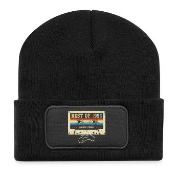 Best Of 1996 30th Birthday - Recycelte Patch Beanie - Schwarz - Vorne