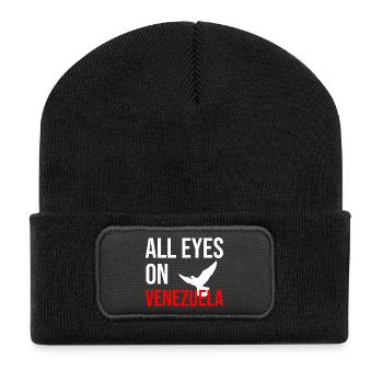 All Eyes On Venezuela - Recycled Patch Beanie - black - Front