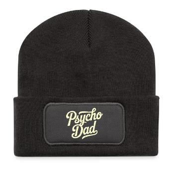 Scénario vintage de Psycho Dad - Beanie recyclé à patch - charbon - Devant
