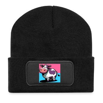 cow - Recycled Patch Beanie - black - Front