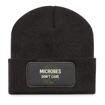 microbiologie - Beanie recyclé à patch - charbon - Devant