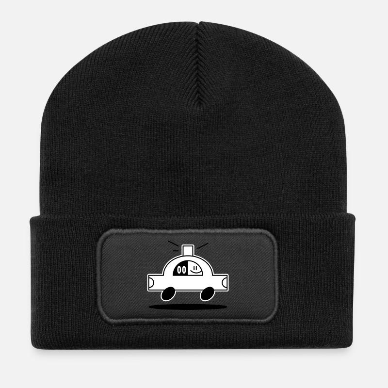 Covoiturage - Beanie recyclé à patch - noir