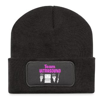 Ultrasonic Technician Ultrasonic Technician - Recycled Patch Beanie - dark grey - Front