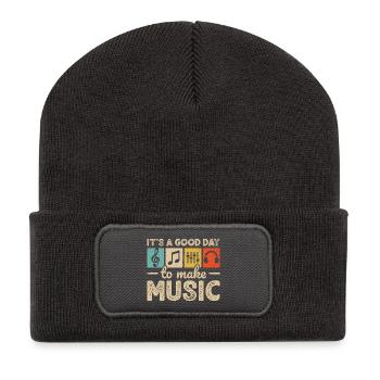 Music Dj Composer Musician Music Producer - Recycled Patch Beanie - dark grey - Front