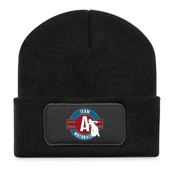 Motoball Quoi d’autre Équipe Motoballer Équipe A - Beanie recyclé à patch - noir - Devant