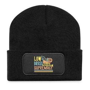 Fanfare de marche Fanfare de cuivres Supremacie des cuivres bas - Beanie recyclé à patch - noir - Devant