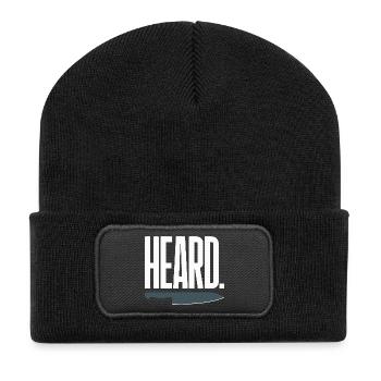 Prep Cook Küchenvorbereitung Back Of House Line - Recycelte Patch Beanie - Schwarz - Vorne
