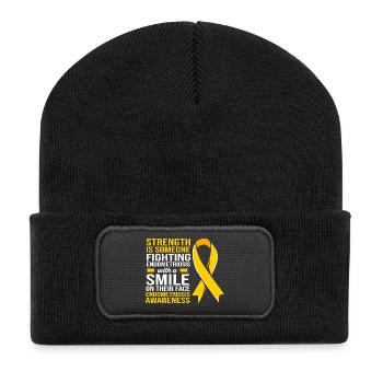 Endometriosis Endo - Recycled Patch Beanie - black - Front