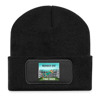 Endgegner: Torwart - Recycled Patch Beanie - black - Front