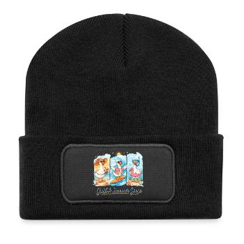 Summer Geese Trio Summer Vibe Vacation Beach - Recycled Patch Beanie - black - Front