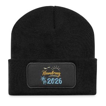 Hamburg 2026 - Recycled Patch Beanie - black - Front