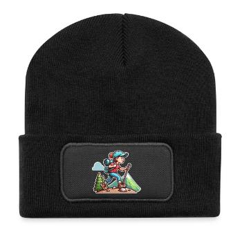 Hiker Hiking - Recycled Patch Beanie - black - Front