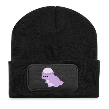 Pachycéphalosaures Dolly - Beanie recyclé à patch - noir - Devant
