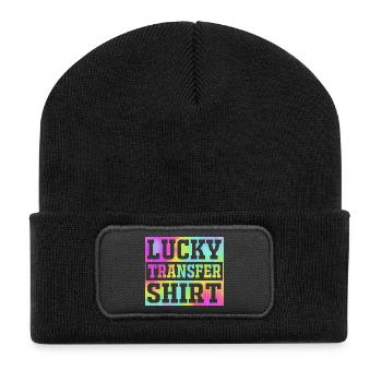 Embryo Transfer Tag Fötus - Recycelte Patch Beanie - Schwarz - Vorne