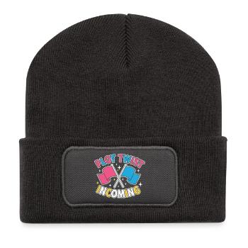Gender Reveal Plot Twist Incoming Team Pink Team - Recycled Patch Beanie - dark grey - Front