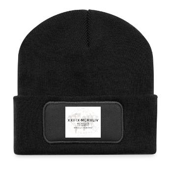 Tempos Coordonnées NYC 1944 - Beanie recyclé à patch - noir - Devant