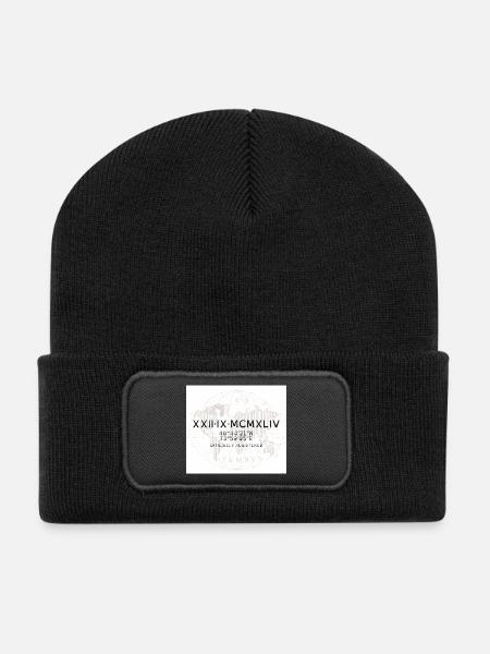 Tempos Coordonnées NYC 1944 - Beanie recyclé à patch - noir