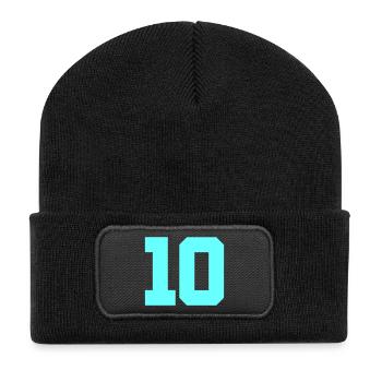 10- - Recycled Patch Beanie - black - Front