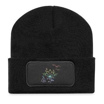 Sunset - Recycled Patch Beanie - black - Front