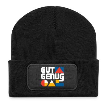 Gut Genug Selbstliebe Ich Bin Gut Genug Selbstwert - Recycelte Patch Beanie - Schwarz - Vorne