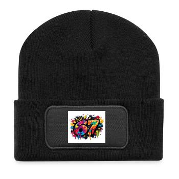 Royal 67 Color Explosion - Recycled Patch Beanie - black - Front