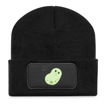Naturally Isolated Cute Bacteria - Recycled Patch Beanie - black - Front