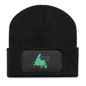 newfoundland - Recycelte Patch Beanie - Schwarz - Vorne