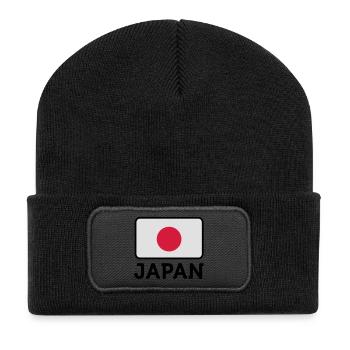Drapeau national du Japon - Beanie recyclé à patch - noir - Devant