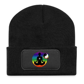 Homme: Méditation chakras - Recycled Patch Beanie - black - Front