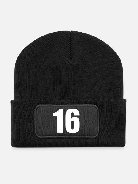 16 - Recycled Patch Beanie - black