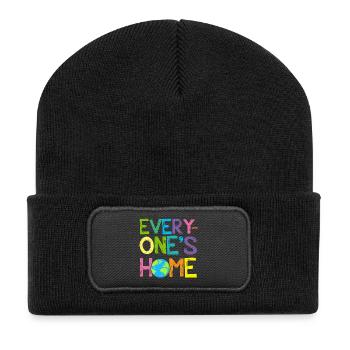 Earth Day Every One's Home Save Our Planet Shirt - Recycled Patch Beanie - black - Front