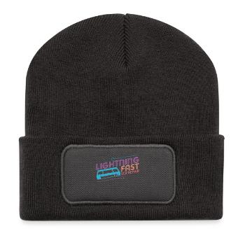 Lustige VHS VCR Vintage 90er Jahre 80er Jahre Shirt Geschenk - Recycelte Patch Beanie - Dunkelgrau - Vorne