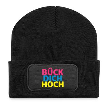 Buck-vous maintenant! - Beanie recyclé à patch - noir - Devant