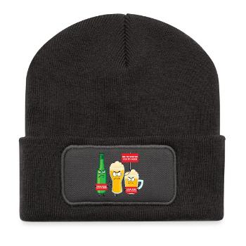 Save Water Drink Beer - Recycled Patch Beanie - dark grey - Front