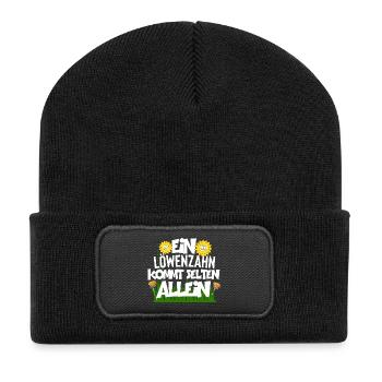 Garten Gärtner - Recycelte Patch Beanie - Schwarz - Vorne