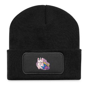 Kitty Katacorn Teatime - Recycled Patch Beanie - black - Front