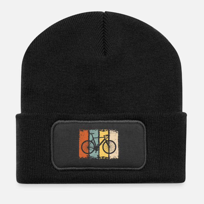 Fahrrad - Recycelte Patch Beanie - Schwarz