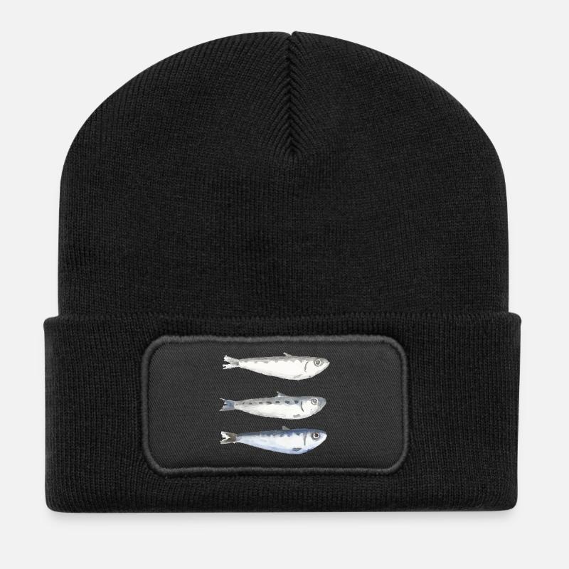 sardine - Recycled Patch Beanie - black