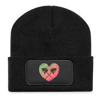 Hobby Horse - Recycelte Patch Beanie - Schwarz - Vorne