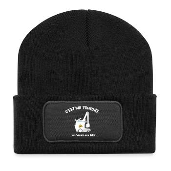 C'est ma tournée Cadeau Manip Radio Radiologie - Beanie recyclé à patch - noir - Devant