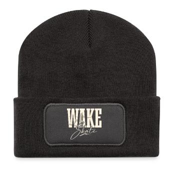 Wakeskate Wakeskating Wakeskater Wakeboard - Recycled Patch Beanie - dark grey - Front