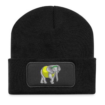 Elephant Jogger Jogging Sport - Recycled Patch Beanie - black - Front
