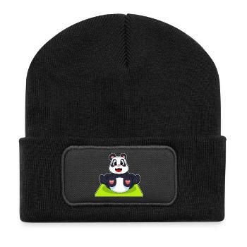 Panda Yoga Fitness Gymnastics - Recycled Patch Beanie - black - Front