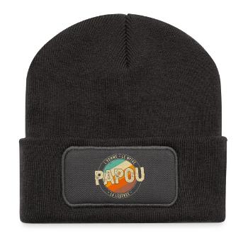 Papuan the legend - Recycled Patch Beanie - dark grey - Front
